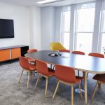 Empty boardroom at a modern business premises